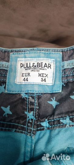 Шорты джинсовые мужские pull&bear