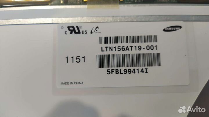 Матрица 15.6 ltn156at19-001 LED UltraSlim 40pin