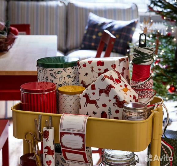 Набор баночек для хранения IKEA, 3 шт