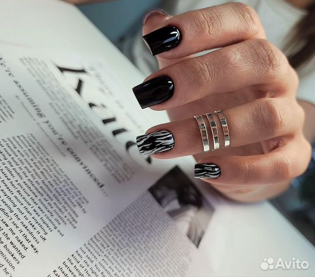 Маникюр гель-лак наращивание ногтей