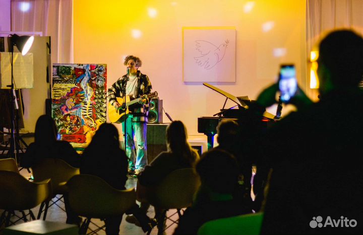 Музыкант на мероприятие. Вокалист, гитарист