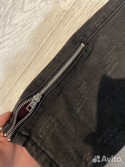 Джинсы flared zip