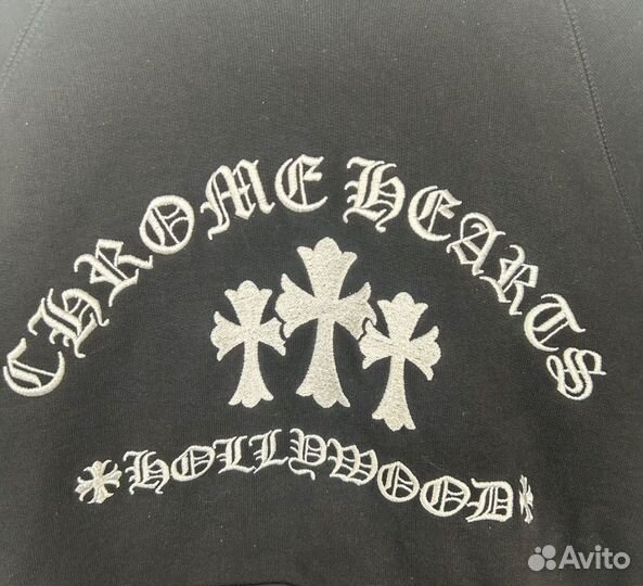 Худи Chrome Hearts Black Triple Cross оригинал