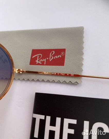 Очки ray ban oval Double Bridge коричневый