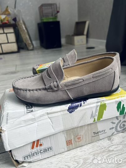 Новые турецкие натуральные Мокасины р-р 33