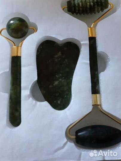 Массажеры и роллеры для лица, + скребок гуаша