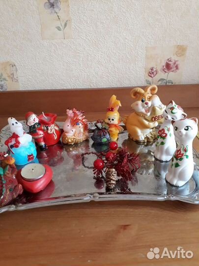 Декоративные свечи, фигурки
