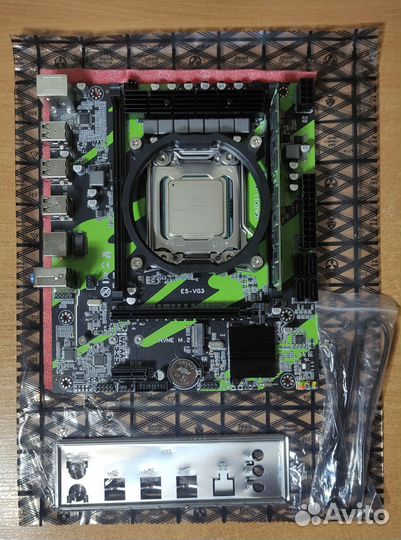 Материнская плата LGA 2011 x79 + 2650v2 + 16Gb