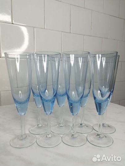 Фужеры цветной хрусталь СССР