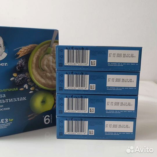 Детская каша безмолочная Gerber греча, мультизлак