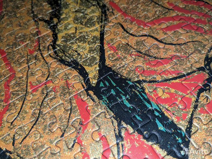 Пазлы девушка 1000 деталей золото