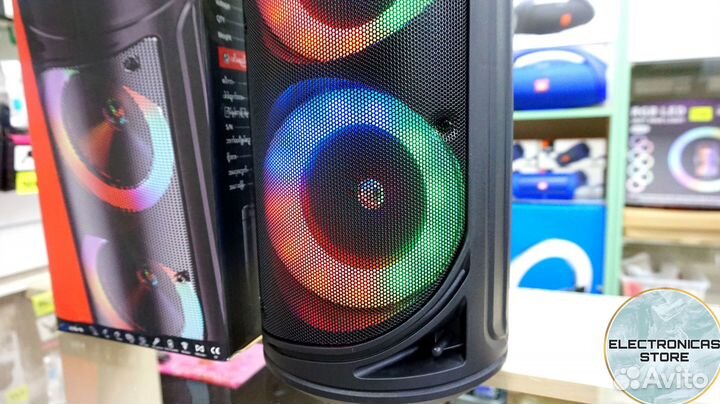 Беспроводная Колонка Большая ZQS-6212 Черная v.4