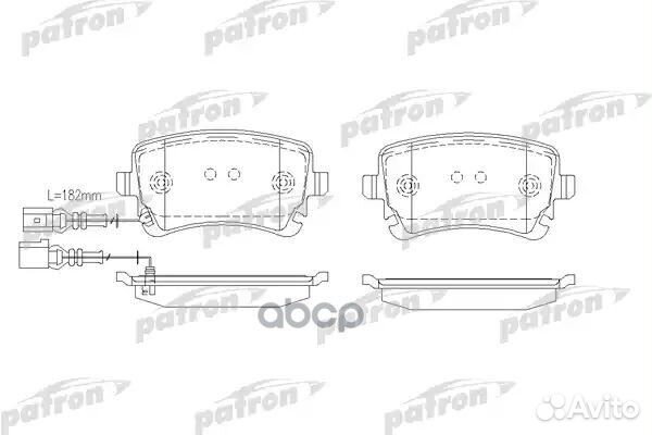 Колодки тормозные дисковые PBP1644 patron