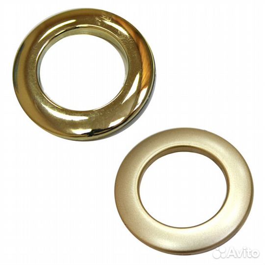 Люверсы для штор Ajur 3,5см 10шт золотые, арт.7907