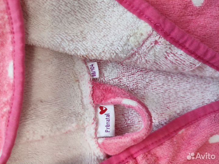 Махровый халат для девочки