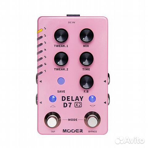 Педаль Mooer D7 Delay X2