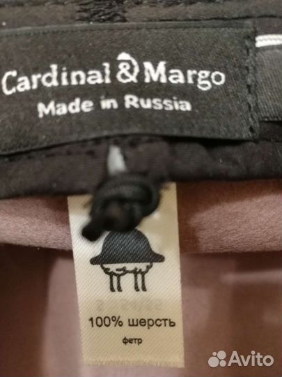 Шляпа фетровая женская с шарфом