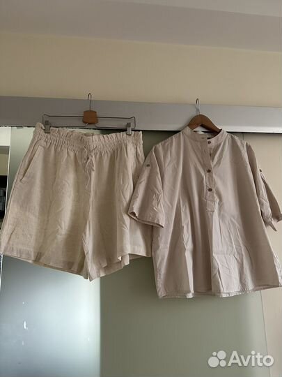 Шорты и рубашка лен хлопок