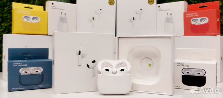 Беспроводные наушники apple airpods 3, 1:1 + чехол