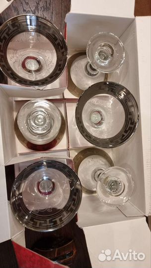 Набор бокалов для мартини Гусь Хрустальный