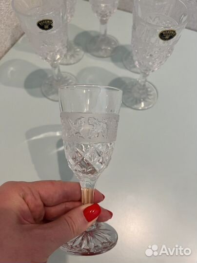Рюмки хрусталь Богемия 6 шт