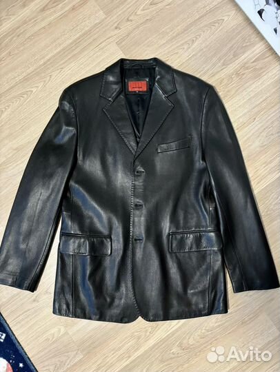 Кожаный пиджак Pierre Cardin 50 размер