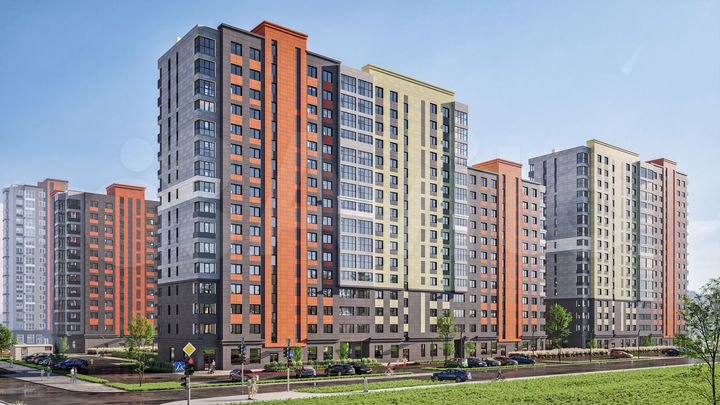 2-к. квартира, 45,3 м², 8/16 эт.