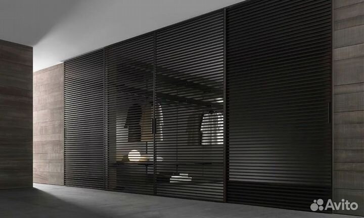 Перегородка с матовым стеклом