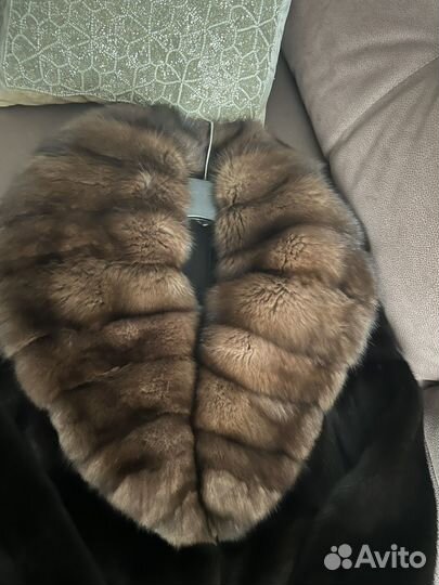 Шуба норковая blackglama с соболем