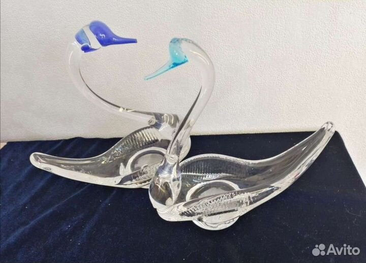 Статуэтка лебедь. Завод Гусь хрустальный