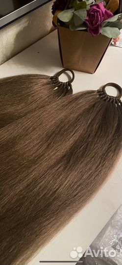 Хвост на резинке накладной / шиньон хвост