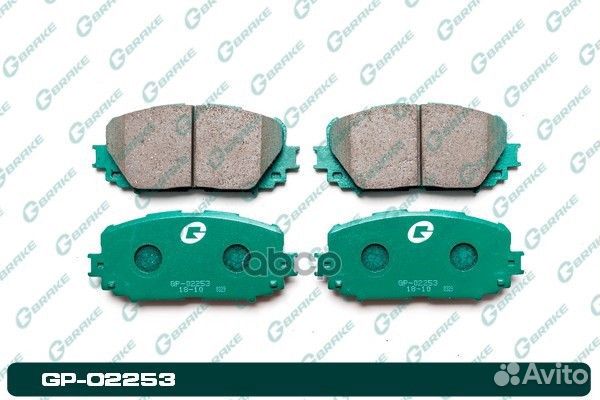 Колодки тормозные GP02253 gbrake