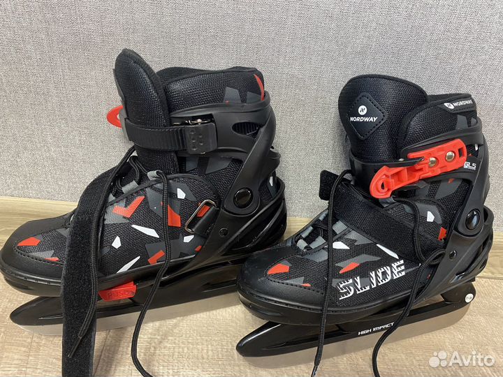 Коньки детские раздвижные Nordway, р-р 31-36