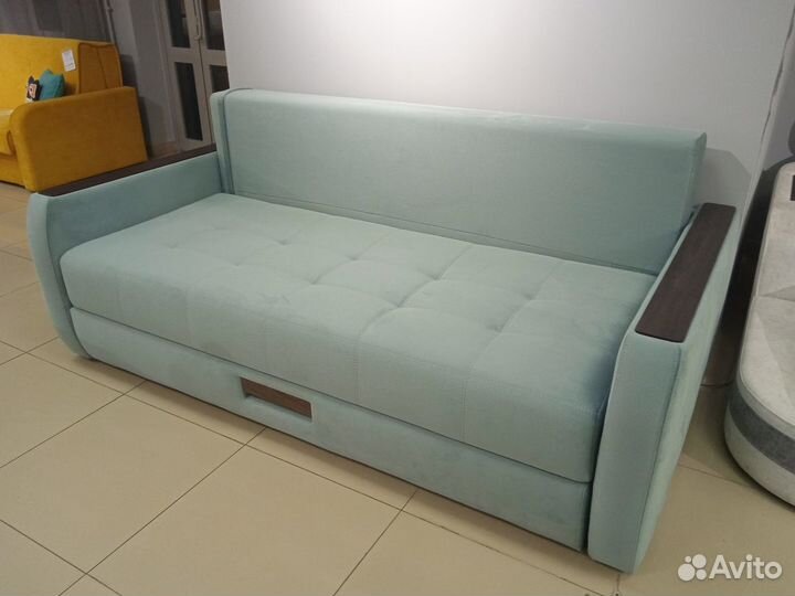 Прямой диван, диван кровать, Мальта 9, минт