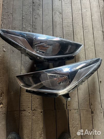 Hyundai solaris комплект фар
