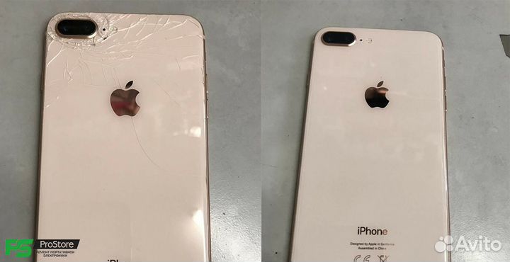 iPhone 8 стекло/крышка корпуса c установкой