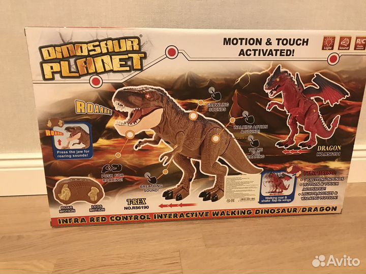 Динозавр интерактивный игрушка jurassic world