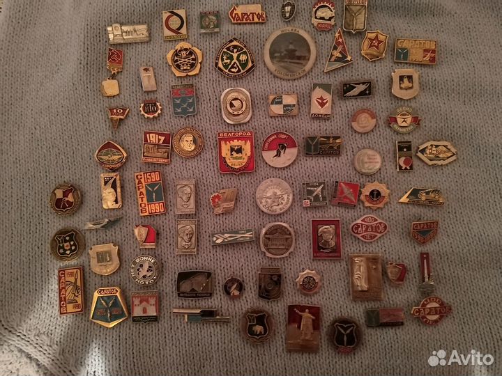 Значки СССР, гербы городов