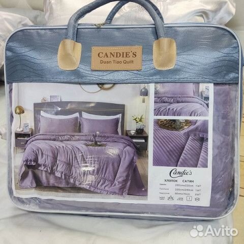 Кпб Candies сатин евро с готовым одеялом