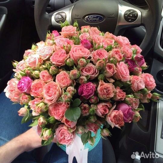 Цветы розы букет