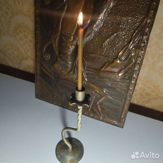 Подсвечник из СССР. Металл. Минимализм