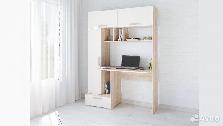 Компьютерный стол Квартет 11 белый