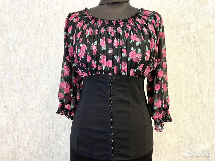 Блузка корсет женский вечерний 48 50