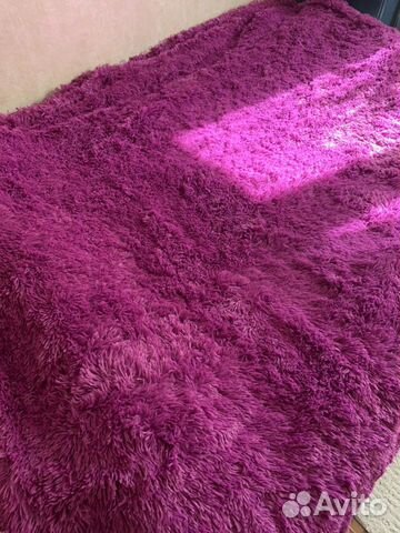 Покрывало, плед, длинный ворс, травка