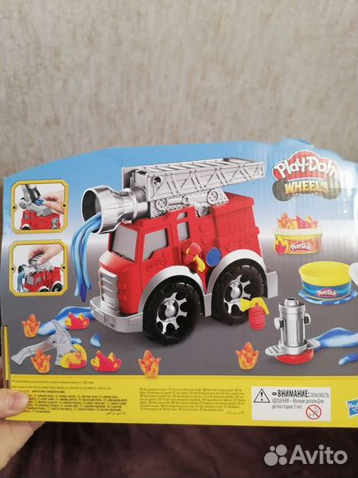 Play doh пожарная машина мини