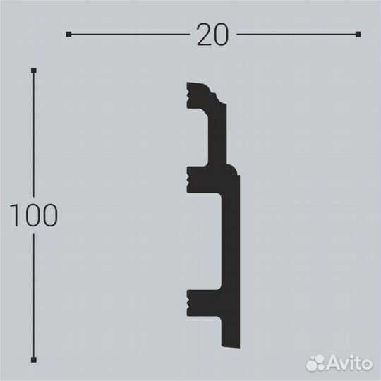 Дюрополимерный плинтус Royce XPC RP10