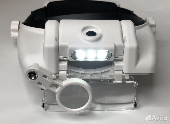 Очки-лупа налобная бинокулярная с подсветкой