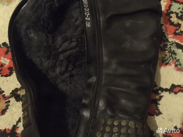Сапоги кожа италия 38 размер