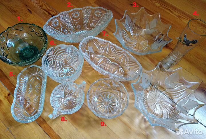 Вазы, конфетницы, салатницы, бокал
