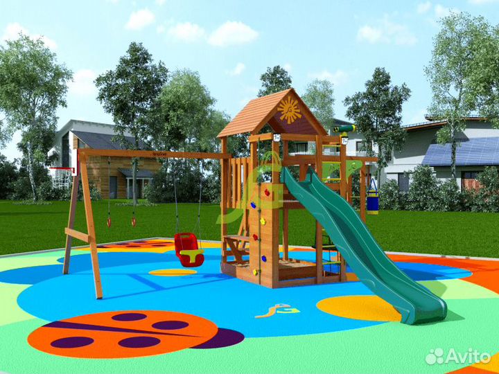 Детский спортивный комплекс с горкой